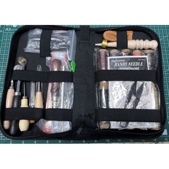 Leather Working Tools for Beginners: Professional Leather Craft Kit - Picture 2 of 2